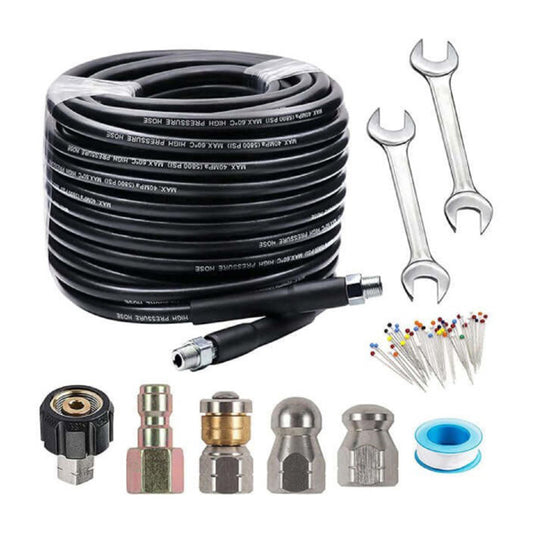 Drain/Pipe Cleaning Kit for Pressure Washers 15m