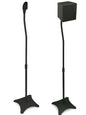Speaker Stands for Home Theater 5.1 Channel Surround Sound System – Adjustable Mounts for Satellite Speakers (Black)