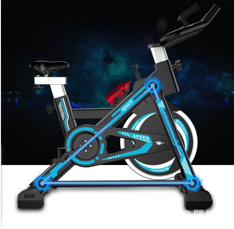 Exercise Bike Stationary Indoor Cycling Bicycle Spin Workout Home Gym Fitness Training Equipment Belt Drive Resistance LCD Monitor iPad Mount