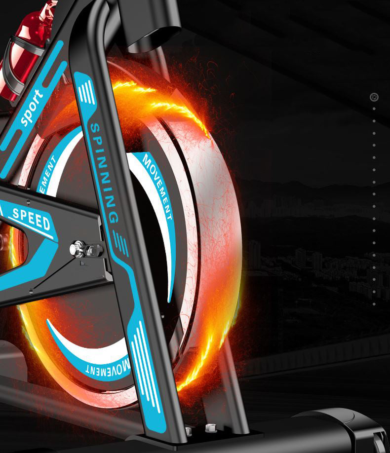 Exercise Bike Stationary Indoor Cycling Bicycle Spin Workout Home Gym Fitness Training Equipment Belt Drive Resistance LCD Monitor iPad Mount