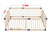 8 Panel Toddler Play Fence with Safety Gate Baby Playpen