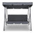 Outdoor Swing Chair Hammock Garden Canopy Bench 3 Seater - Grey