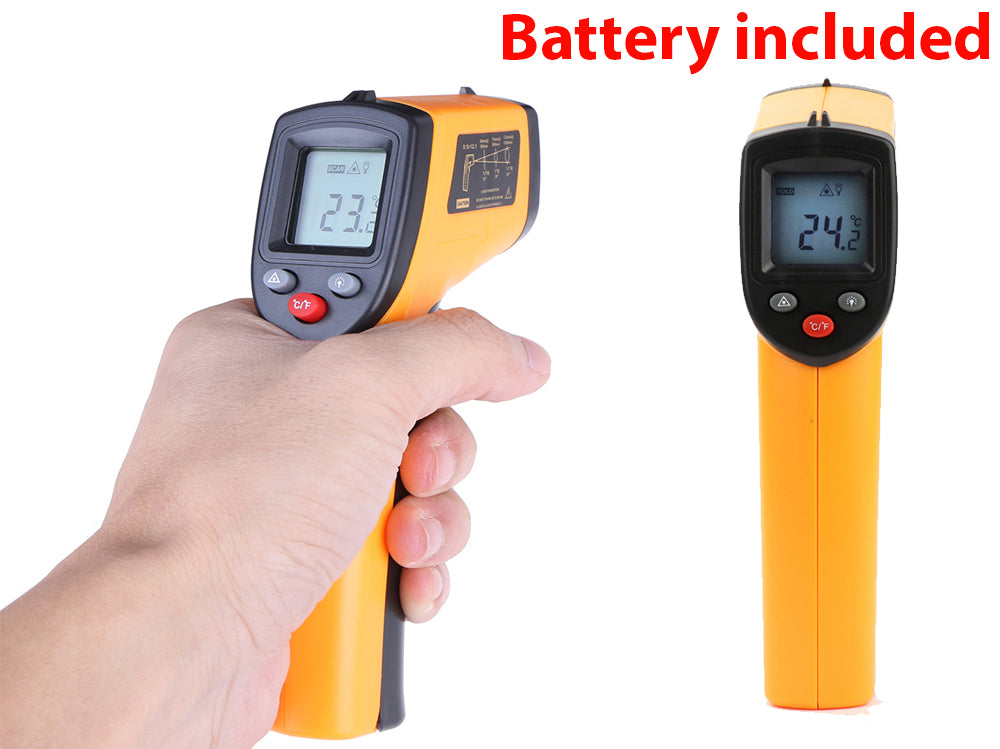 Infrared Thermometer - Laser Precision, Wide Temperature Range, One-Handed Operation