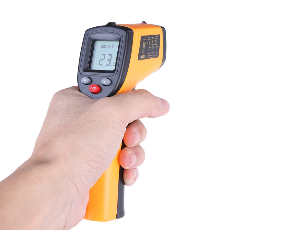 Infrared Thermometer - Laser Precision, Wide Temperature Range, One-Handed Operation