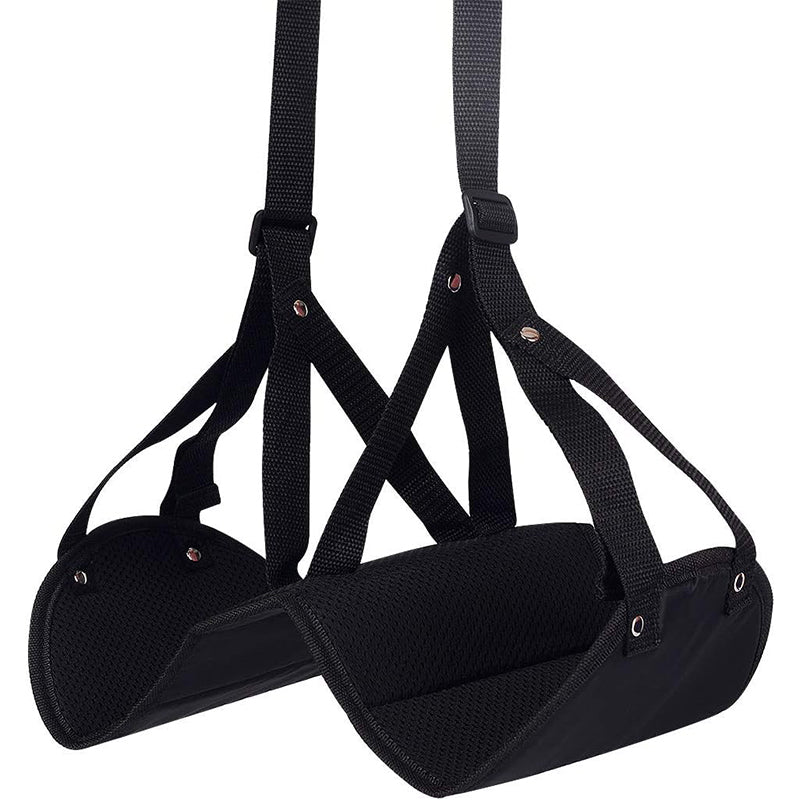 Airplane Footrest with Head Hammock - Comfortable Travel Footrest for Flights, Trains, and More