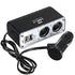 Double USB Port 2 Way Car Cigarette Lighter Socket Splitter Charger