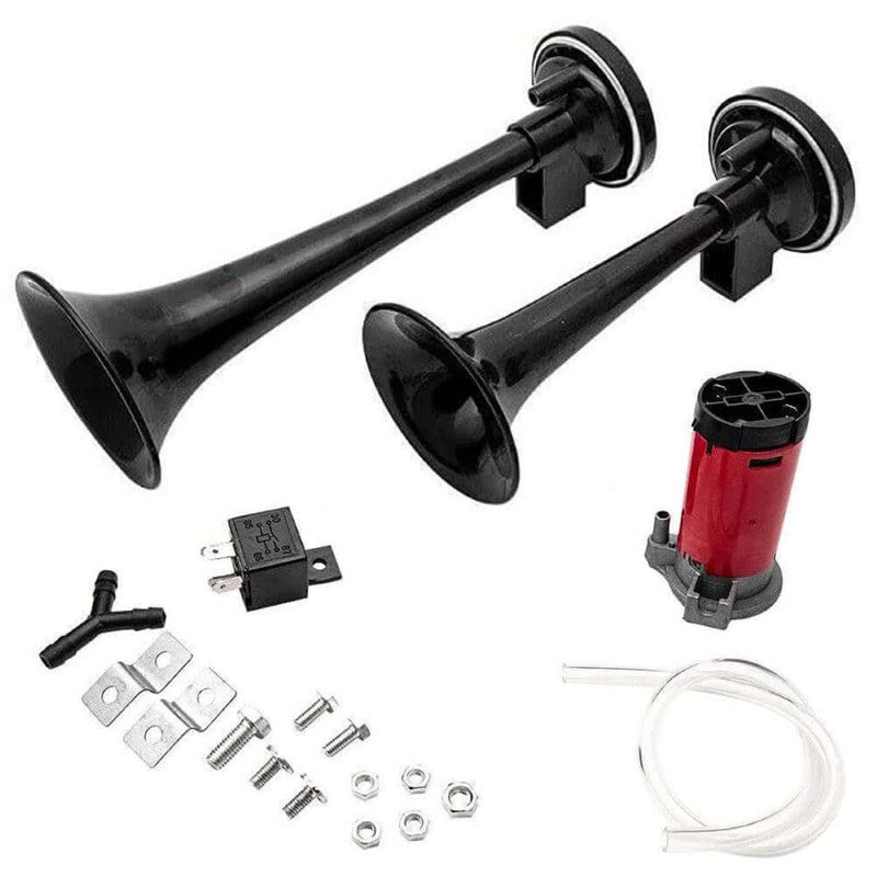 Dual Air Horn 12V Dixie Hazzard Horn Set Super Loud Car Horns