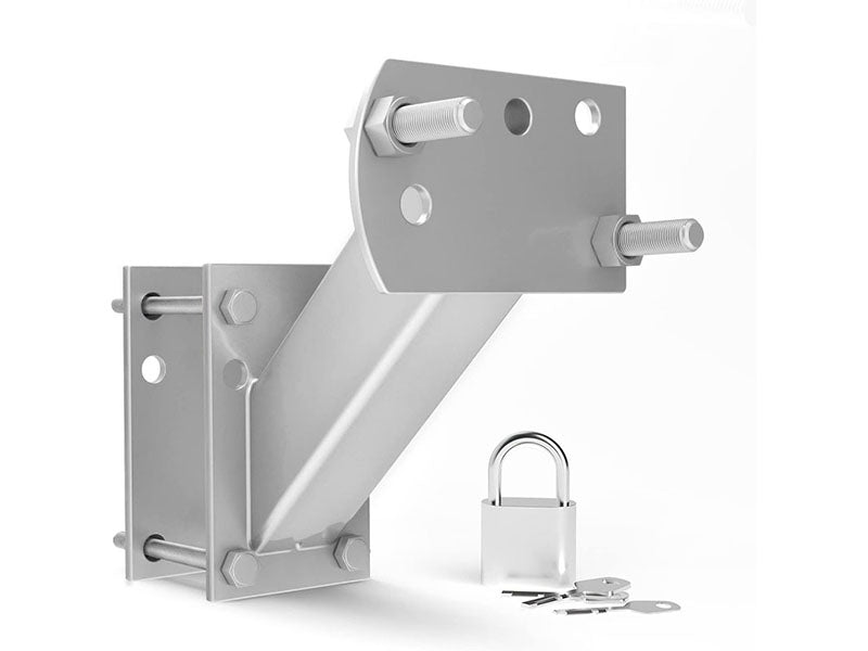 Spare Tire Carrier with Lock - 120lbs Weight Capacity for Side Mount Spare Tires