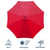 3M Parasol Replacement Cloth Round Garden Umbrella Cover For 8-Arm
