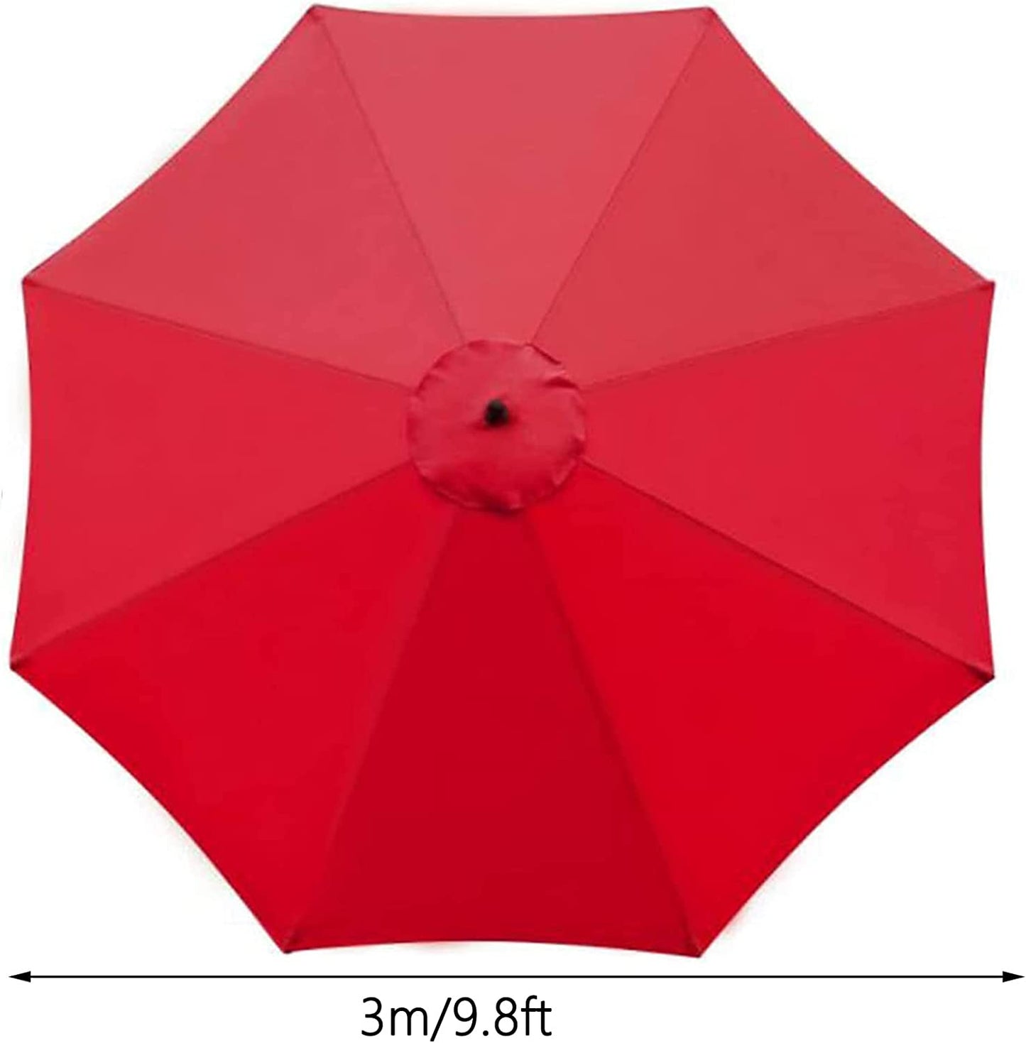 3M Parasol Replacement Cloth Round Garden Umbrella Cover For 8-Arm