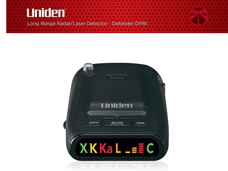 Uniden DFR1 Long Range Radar Laser Detector Radar Detection
