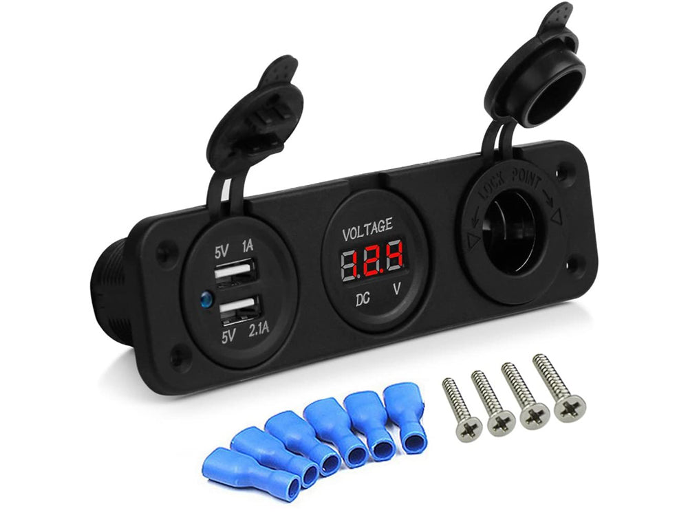 USB Socket 12V/24V Cigarette Lighter Socket