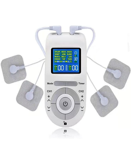 TENS Machine 12 Modes with 4 Electrode Pads