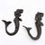Cast Iron Mermaid Hook - Rustic - Set Of 2