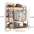 Freestanding Coat Clothing Garment Rack with Storage Shelf, 5-Tier Clothes Organizer Shelf with Shoe Rack for Household Retail