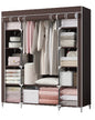 Portable Closet Wardrobe – Large Fabric Storage Organizer with Shelves and Hanging Rod