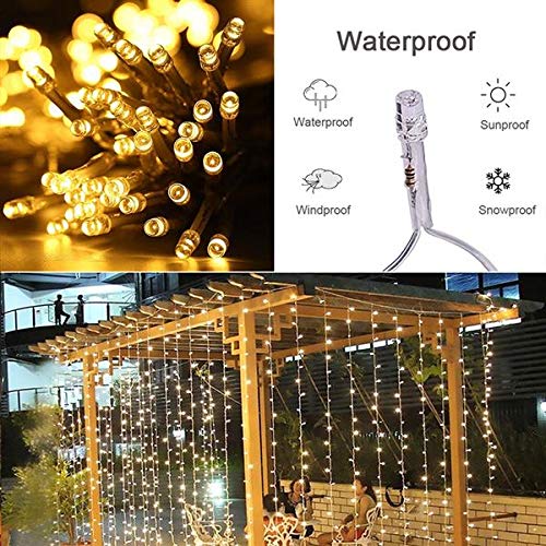 Curtain Lights – 600 LED Curtain Lights 6M x 3M for Indoor/Outdoor Use