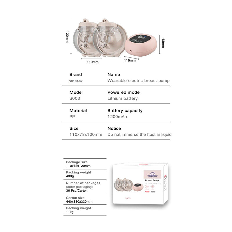 Breast Pump Hands Free of Longer Battery Life