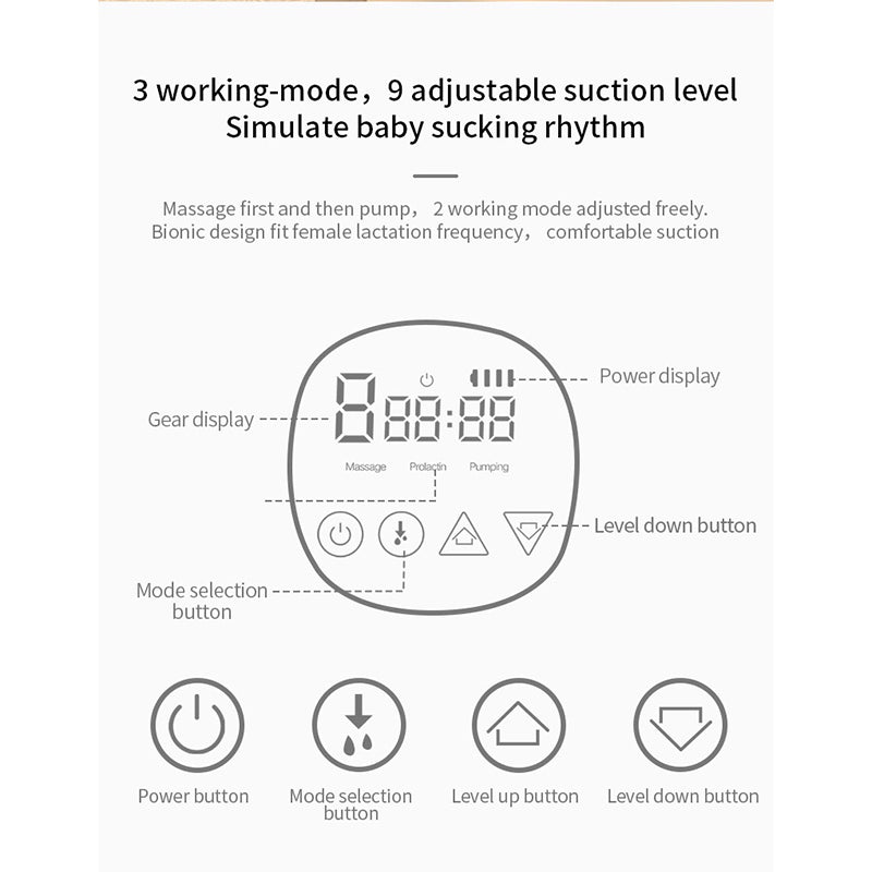 Breast Pump Hands Free of Longer Battery Life