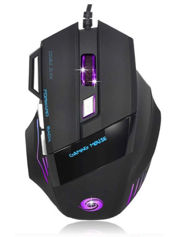 Professional 5500 DPI 7D LED Wired Gaming Mouse – Colorful Optical Gaming Mouse for PC, Laptop, Desktop
