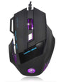 Professional 5500 DPI 7D LED Wired Gaming Mouse – Colorful Optical Gaming Mouse for PC, Laptop, Desktop
